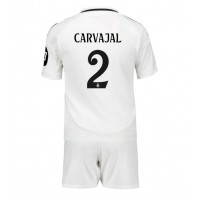 Dres Real Madrid Daniel Carvajal #2 Domáci pre deti 2024-25 Krátky Rukáv (+ trenírky)